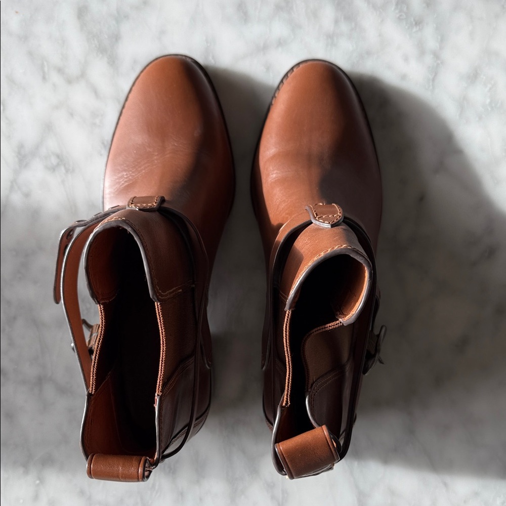 Coach Brown Leather Heeled Boots